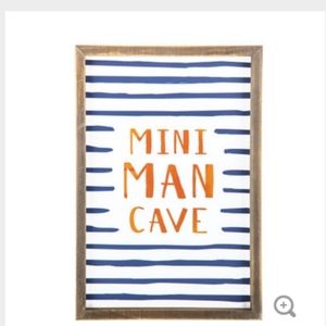 Mini man cave wall decor